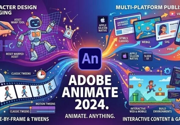 Adobe Animate 2024 Free Download (v24.0.12.3)